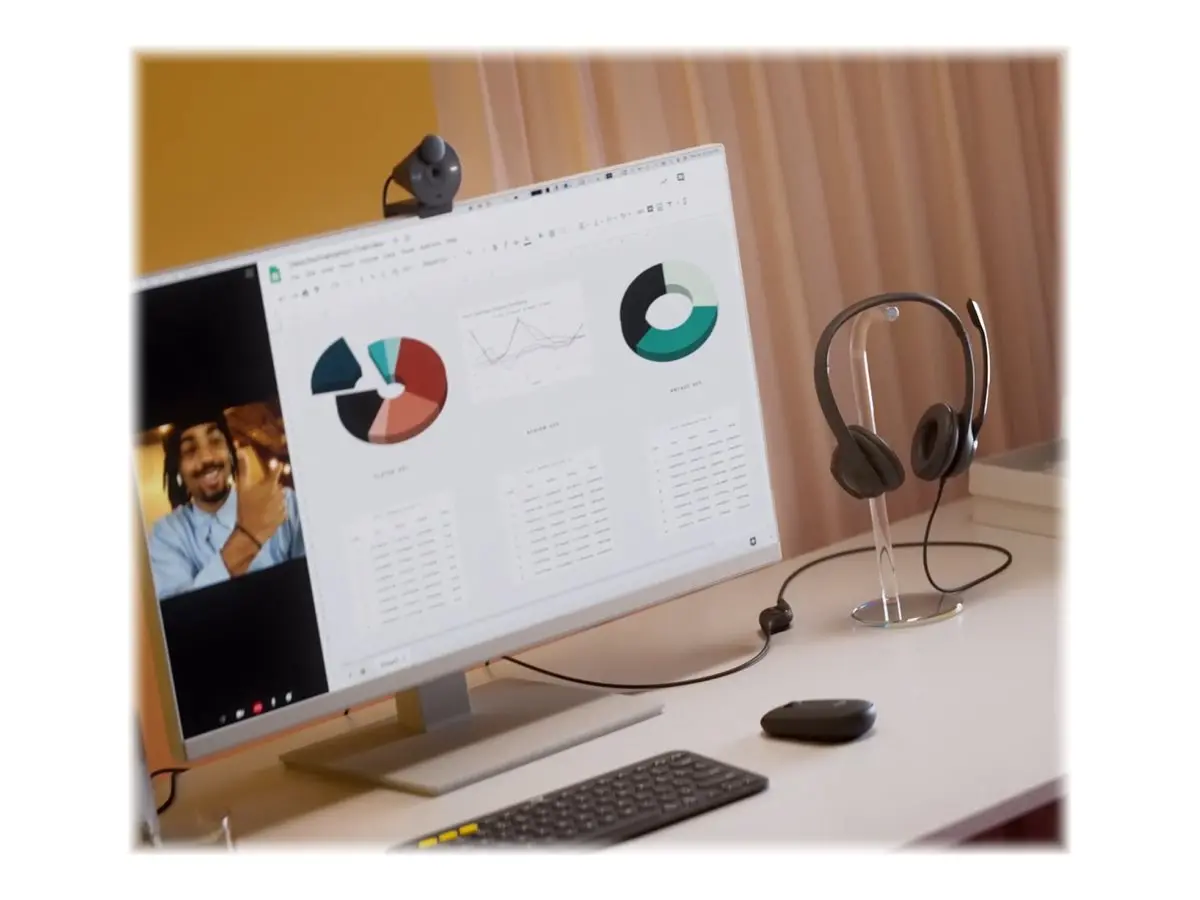 ΑΚΟΥΣΤΙΚΑ LOGITECH H390 - ΜΕ ΜΙΚΡΟΦΩΝΟ - USB Headset with Noise-Canceling Mic - Μαύρο - PN 981-000406 - image 9