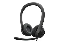 СЛУШАЛКИ LOGITECH H390 - С МИКРОФОН - USB Headset with Noise-Canceling Mic - Black - PN 981-000406
