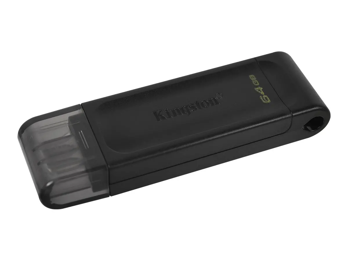 MEMORIE FLASH Kingston USB flash drive DataTraveler 70 - USB 3.2 Gen 1 - 64 GB - Negru - PN DT70/64GB - image 2