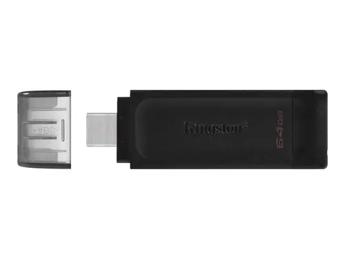 MEMORIE FLASH Kingston USB flash drive DataTraveler 70 - USB 3.2 Gen 1 - 64 GB - Negru - PN DT70/64GB - 1