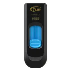 ФЛАШ ПАМЕТ Team Group C145 - USB Type-A 3.2 Gen 1 - 16 GB - Black/Blue - PN TC145316GL01