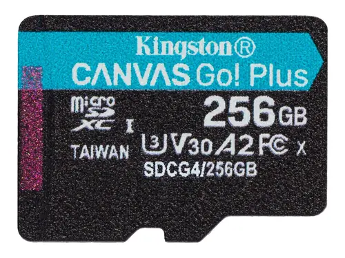 ΚΑΡΤΑ ΜΝΗΜΗΣ Kingston CANVAS PLUS + microSDXC UHS-I - UHS-I U3 V30 - 256 GB - PN SDCG4/256GBSP - 1