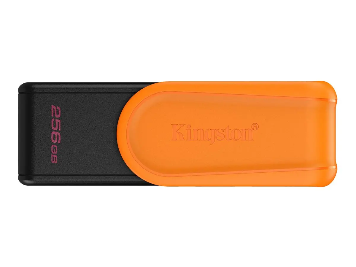ΜΝΗΜΗ FLASH Kingston DataTraveler Exodia S - Φορητό USB 3.2 Gen 1 - USB flash drive - 256 GB - Μαύρο/Πορτοκαλί - PN DTXS/256GB