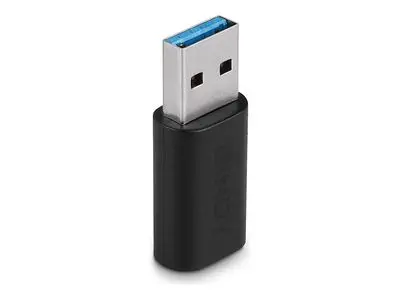 ADAPTOR LINDY - USB-A la USB-C - Adaptor USB 3.2 Type A la C - Negru - PN 41904