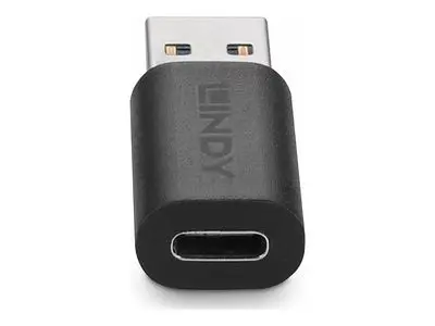 ADAPTOR LINDY - USB-A la USB-C - Adaptor USB 3.2 Type A la C - Negru - PN 41904 - 2