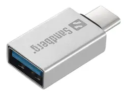 АДАПТЕР SANDBERG USB-C към USB 3.0  - Grey - PN 136-24