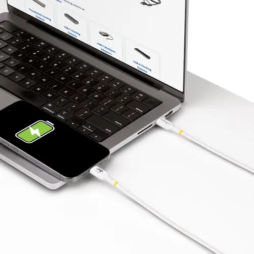 КАБЕЛ USB STARTECH - USB-C to USB-C - 4,0 m - White - PN USB2EPR4MW - 6