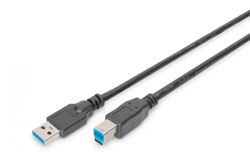 ΚΑΛΩΔΙΟ USB DIGITUS - USB-A σε USB-B - 1,8 m - Μαύρο - PN DB-300115-018-S - 1