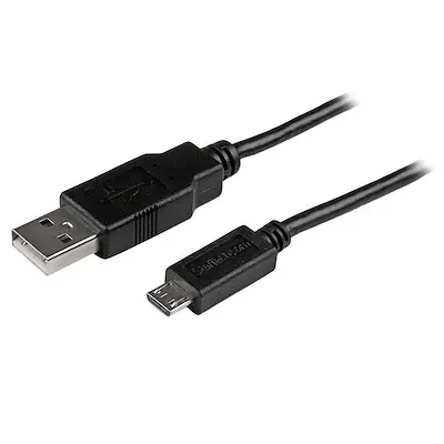 CABLU USB STARTECH - USB la micro USB - 3,0 m - Negru - PN USBAUB3MBK - 1