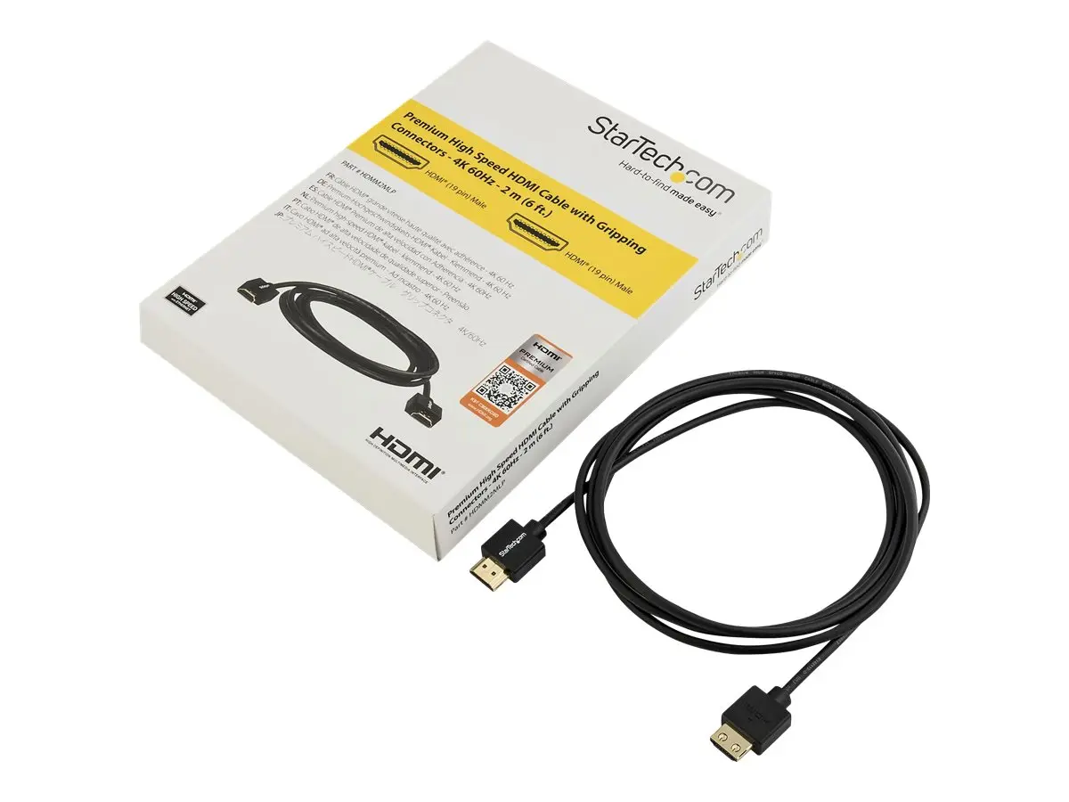 КАБЕЛ HDMI STARTECH - HDMI към HDMI - 2,0 m - Black - PN HDMM2MLP - image 2