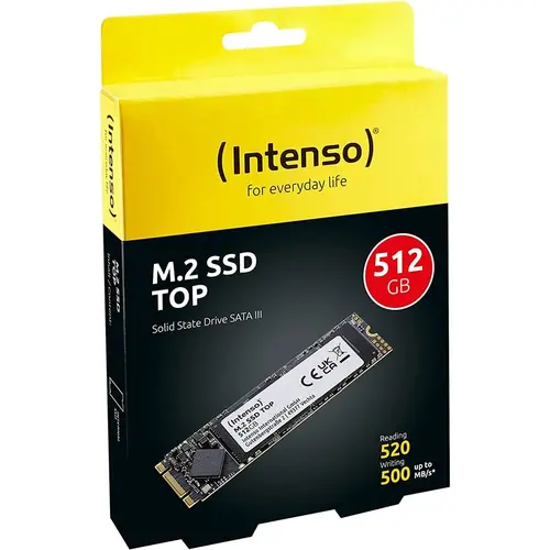 ВЪТРЕШЕН ТВЪРД ДИСК Intenso SSD TOP 512 GB - SATA 6Gb/s - PN 3832450 - 2