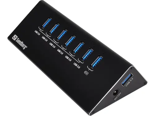 ХЪБ SANDBERG USB 3.0 6+1 - Black - PN 133-82 - 1