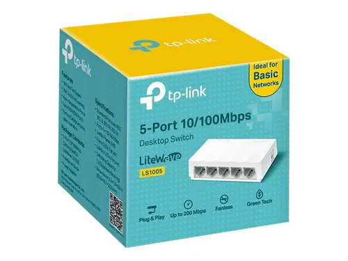 СУИЧ Р TP-LINK LS1005 - бял, 5 порта - PN LS1005 - 2