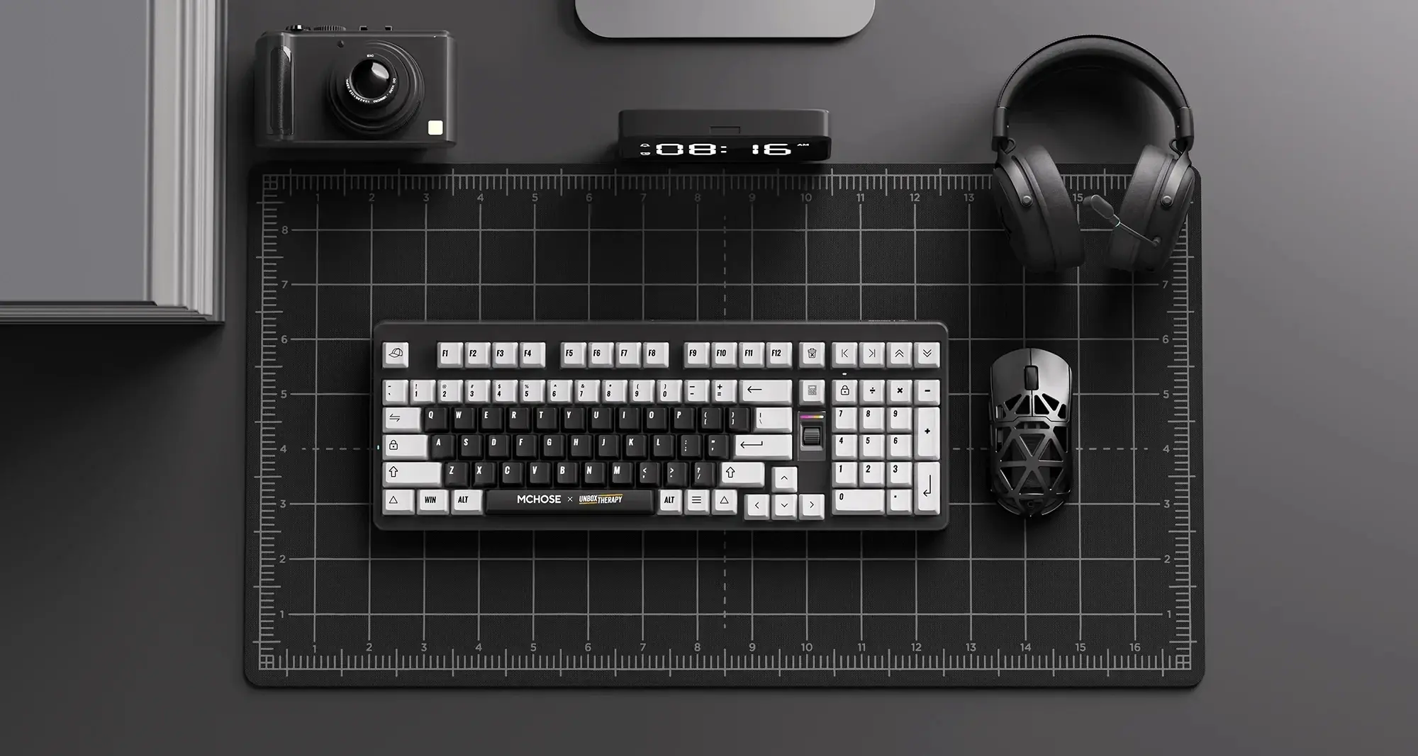 MCHOSE геймърска механична клавиатура Wireless Gaming Mechanical Keyboard UT98 Classic Therapy - Silent Peach V3 Switch [Linear] (English US) - image 7