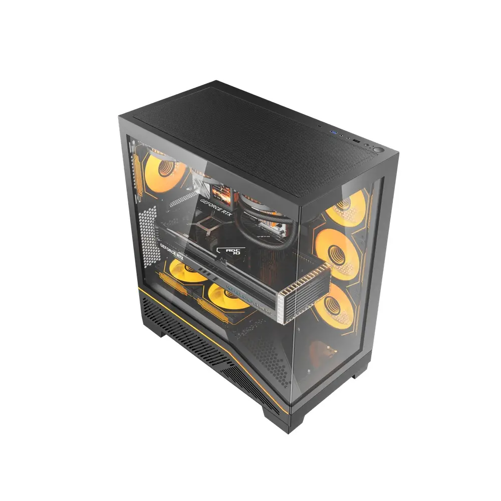 Darkflash carcasă Case ATX - K430 Negru - 6 x 120 mm ventilatoare A-RGB incluse, USB-C - image 6