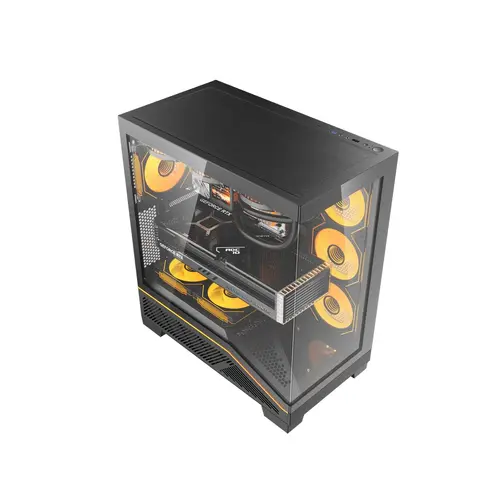 Darkflash κουτί Case ATX - K430 Μαύρο - 6 x 120 mm ανεμιστήρες A-RGB συμπεριλαμβάνονται, USB-C - 7