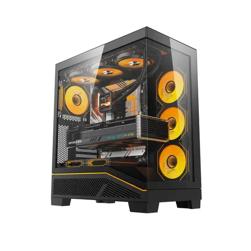 Darkflash кутия Case ATX - K430 Black - 6 x 120 mm A-RGB fans included, USB-C - 1