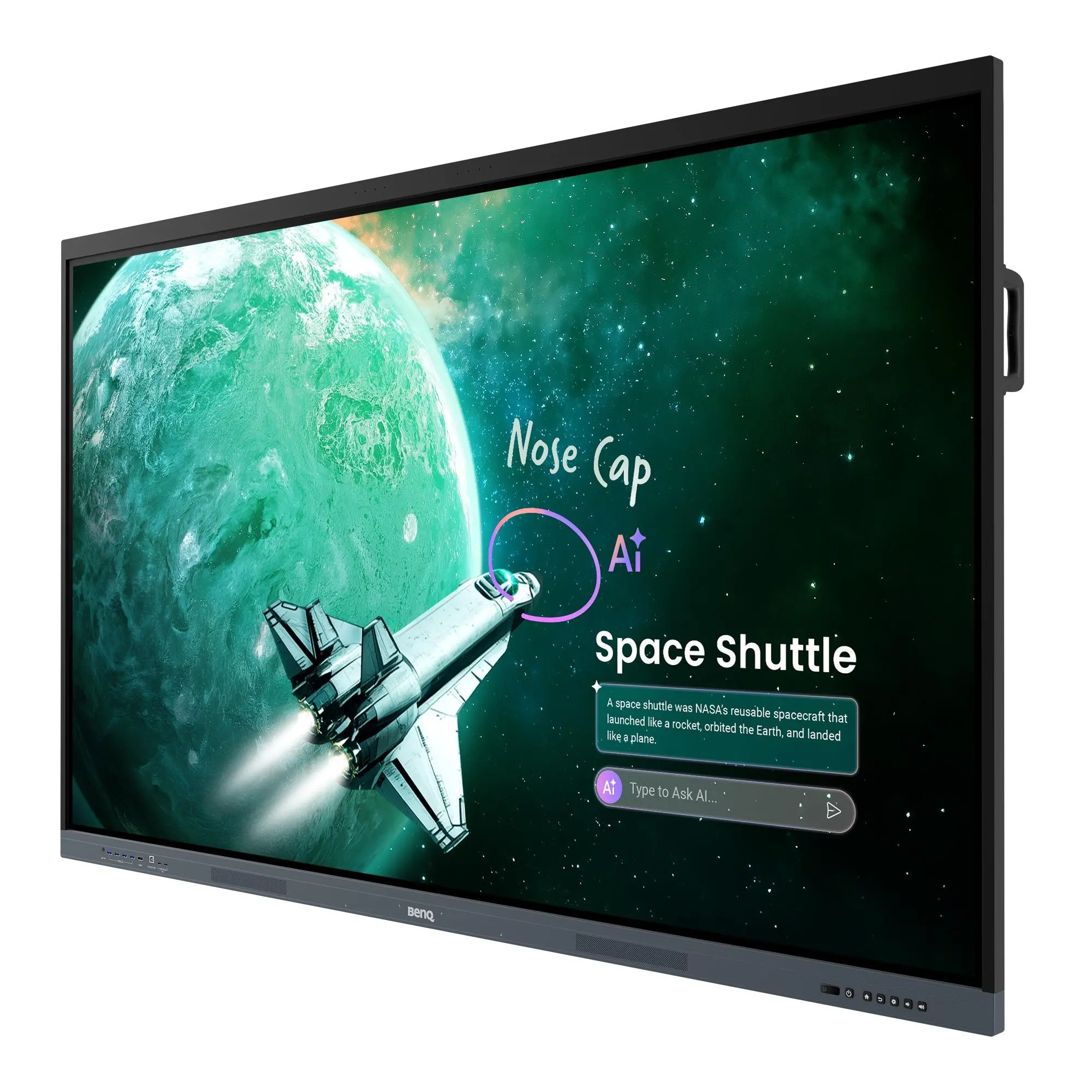 Διαδραστική οθόνη BenQ RE8605E 86", UHD 3840 × 2160 (4K) ,450:1,20W × 2 , Android 16 - image 1
