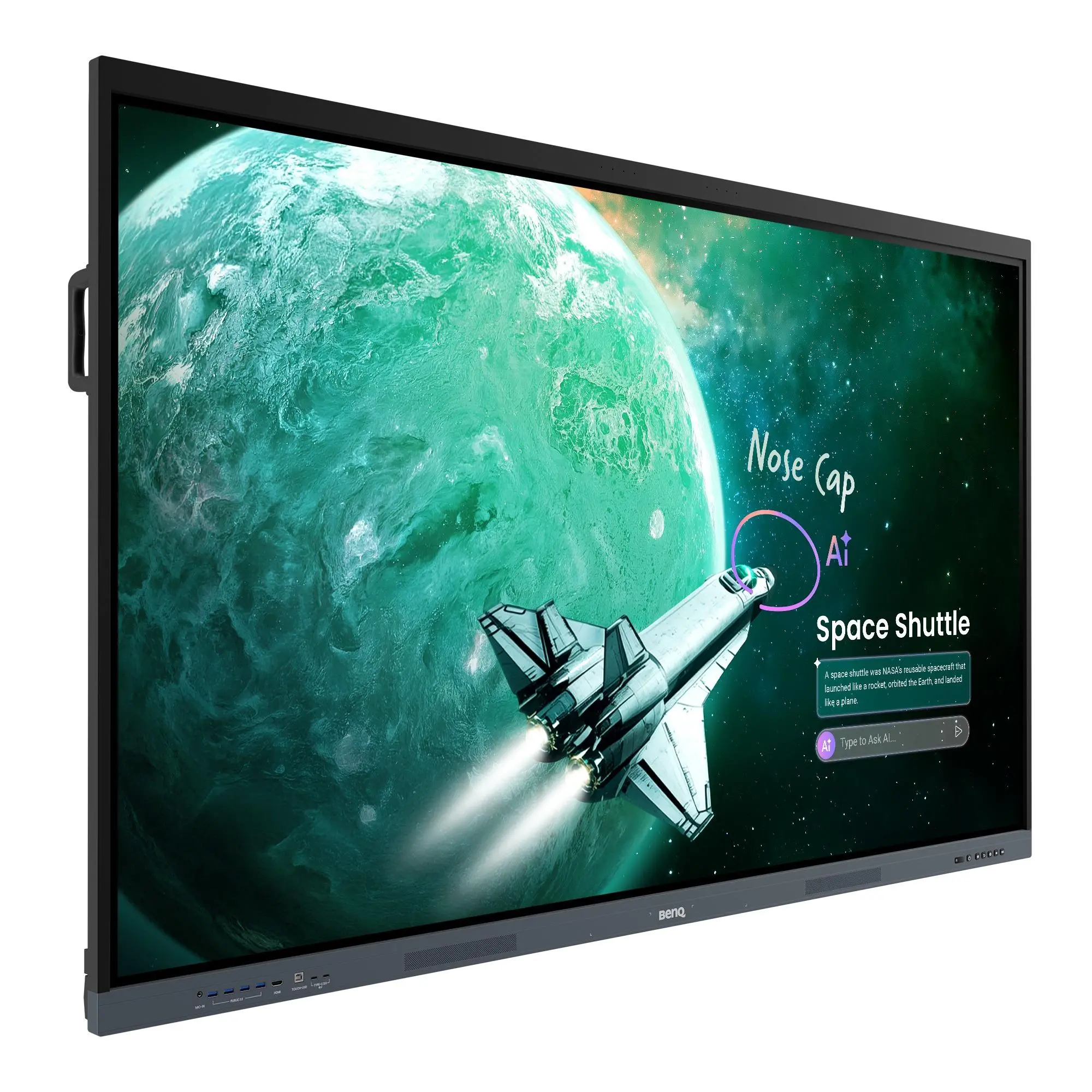 Display interactiv BenQ RE8605E 86", UHD 3840 × 2160 (4K) ,450:1,20W × 2 , Android 16 - image 2
