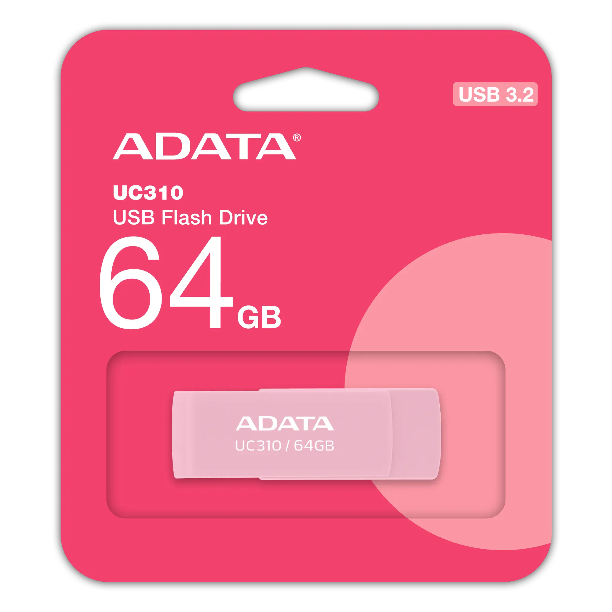 Памет, 64GB UC310 ADATA PINK