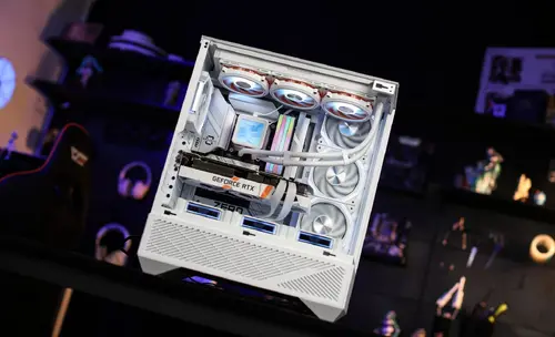 Darkflash carcasă Case ATX - DY460 Alb - 4 x 120 mm ventilatoare A-RGB incluse, USB-C - 19