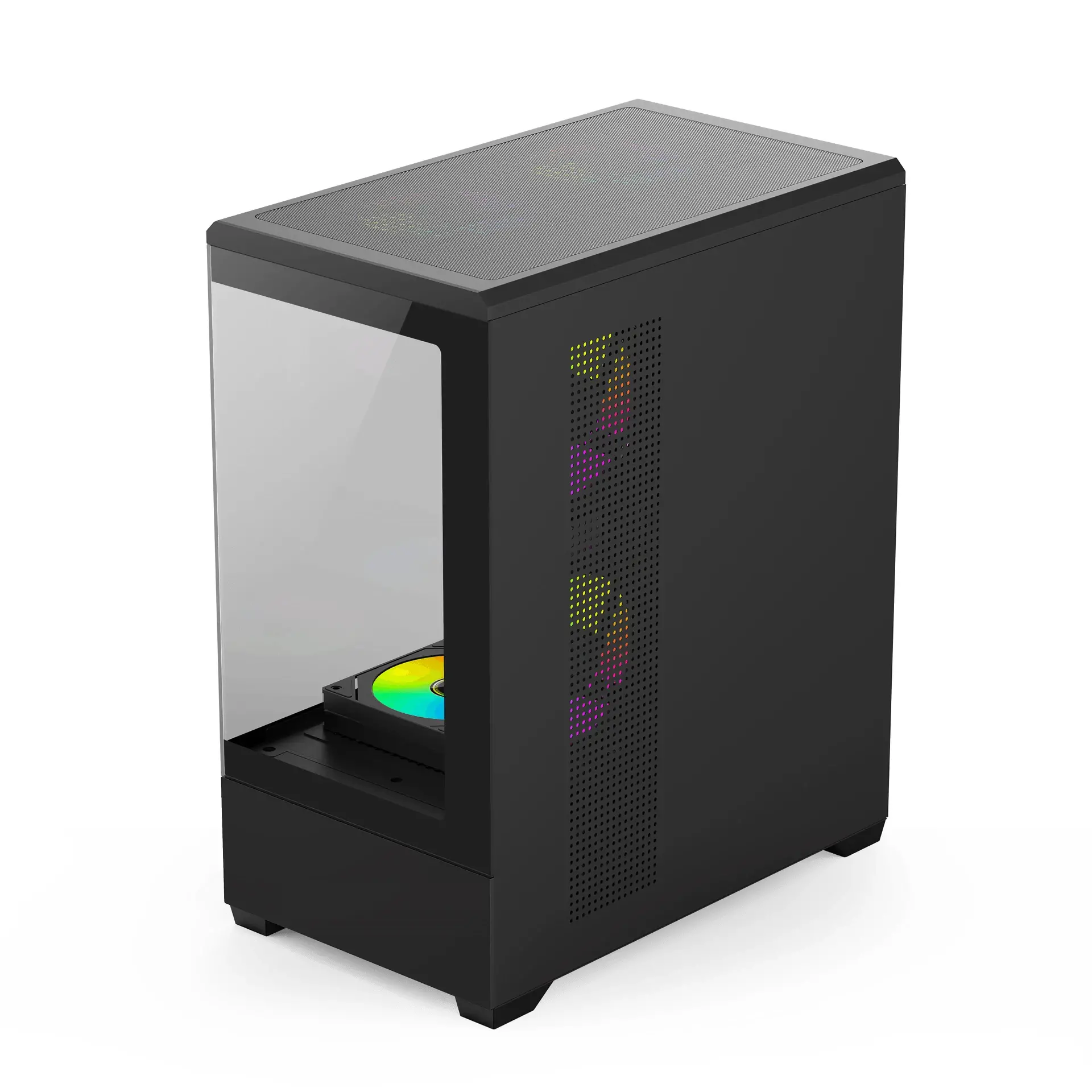 Aigo кутия Case ATX - C365 Black - 3 x 120 mm A-RGB fans included - image 2