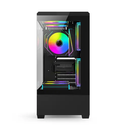 Aigo кутия Case ATX - C365 Black - 3 x 120 mm A-RGB fans included - 4