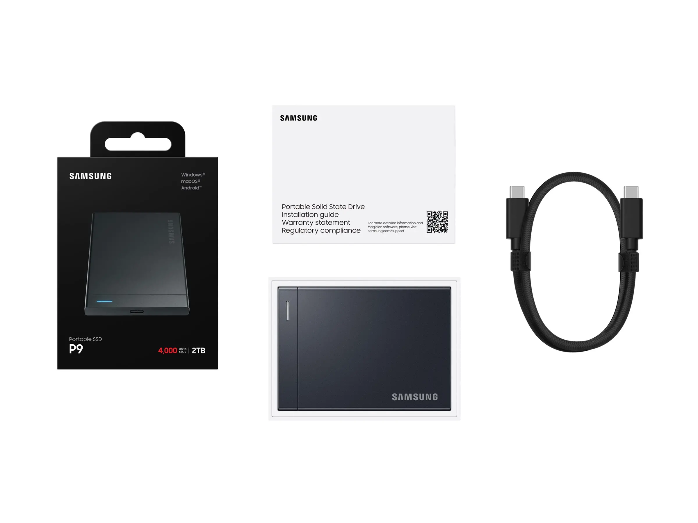 SAMSUNG P9 Portable SSD External USB 4Gen 3x2 40Gbps 2TB - image 4