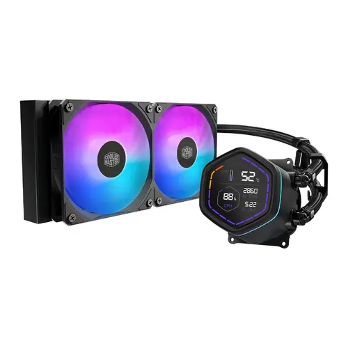 Ψύκτρα επεξεργαστή Cooler Master MASTERLIQUID CORE NEX DIGITAL 240 - Μαύρο - 1