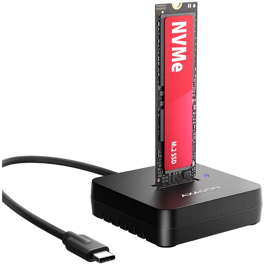 Docking station ADSA-M2C11L USB-C 10Gbps pentru M.2 NVMe SSD
