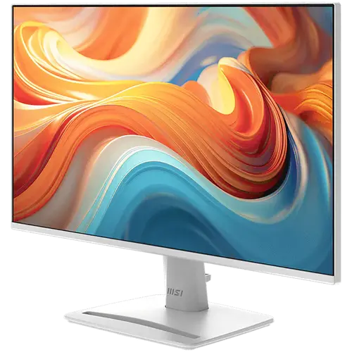 MSI PRO MP243W E14 Professional Business Monitor, 23.8" 144Hz, FHD (1920x1080) 16:9, IPS Anti-glare, 1ms, 300nits, 1500:1, 178/178, Adaptive-Sync, HDR Ready, Tilt, Speakers, 1x DP, 1x HDMI, 1x Headphone out, White, 3Y Warranty - 2