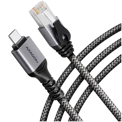 AXAGON ADE-CM15 USB-C 3.2 Gen 1 - RJ-45 cable, Gigabit Ethernet 10/100/1000, 1.5m, braid