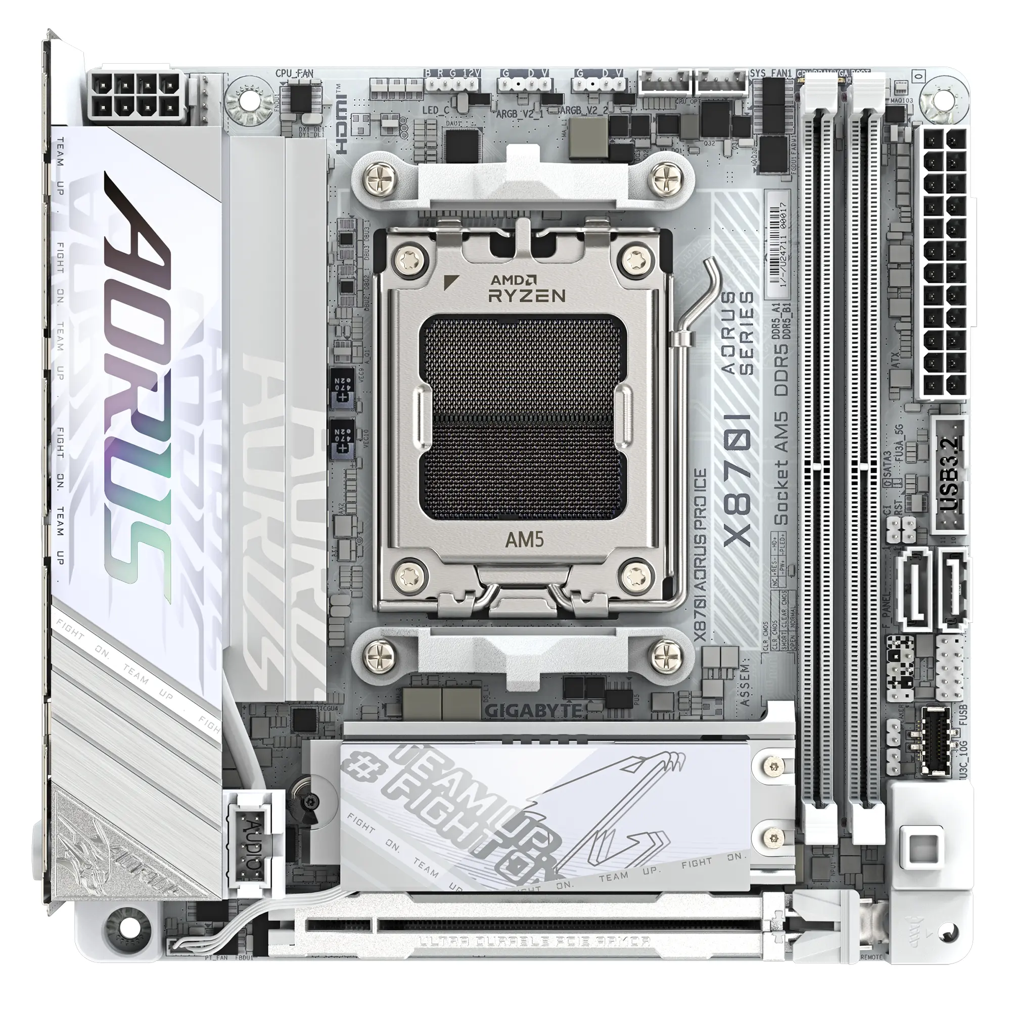 Дънна платка GIGABYTE X870I AORUS PRO ICE WIFI 7, Socket AM5