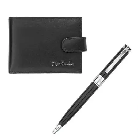 Подаръчен комплект с портфейл и химикал Pierre Cardin