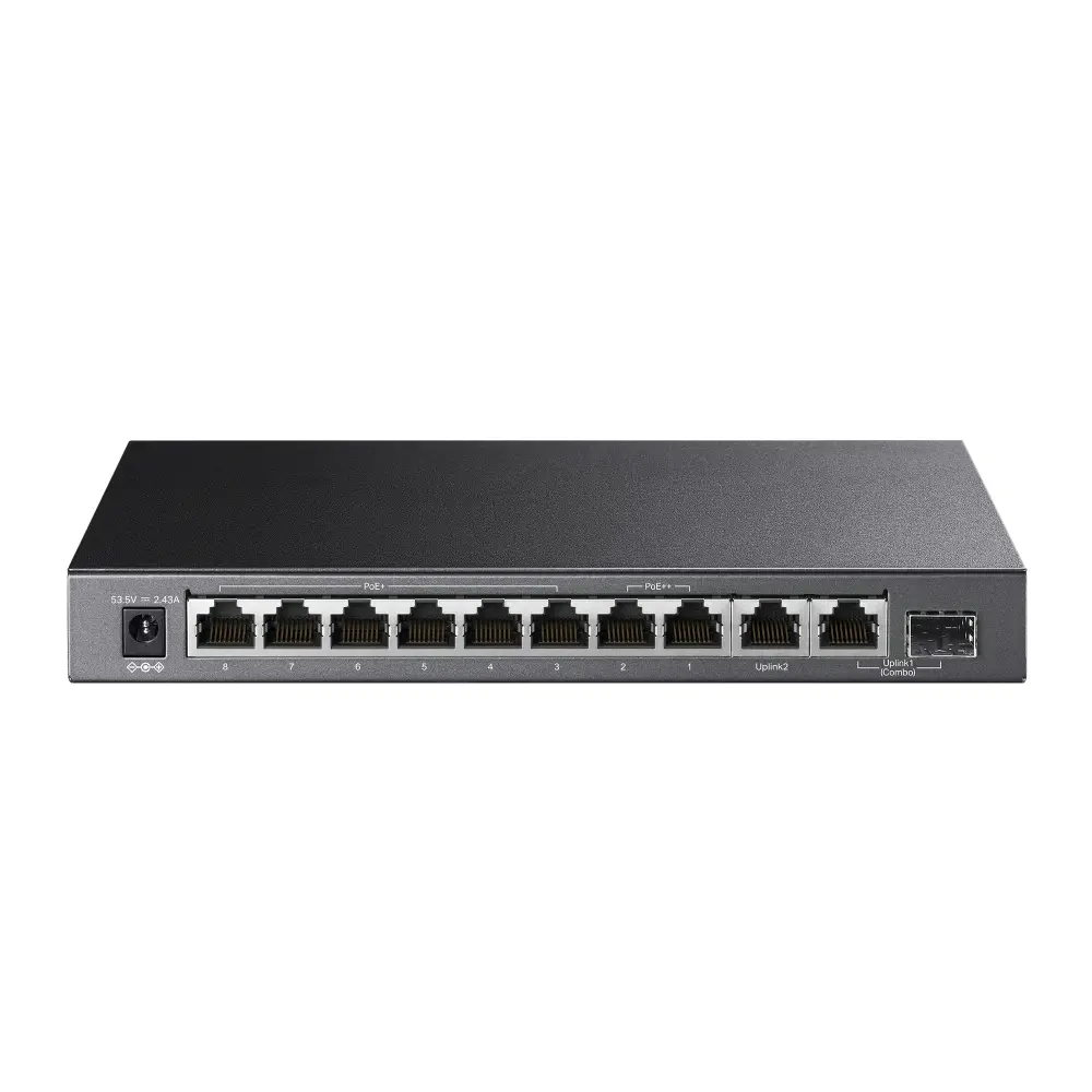 Switch TP-LINK TL-SG1210PP, 10 porturi GbE, 6xPoE+, 2xPoE++, 2x1Gb, 1xSFP slot combo - image 1