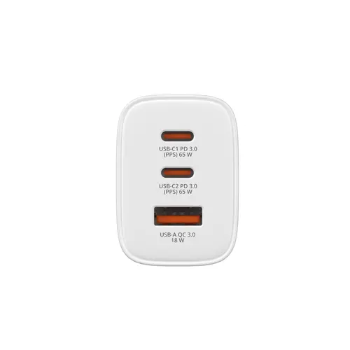 Зарядно устройство, Verbatim Essentials GaN Charger 65W EU plug White - 4