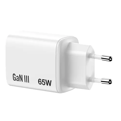 Зарядно устройство, Verbatim Essentials GaN Charger 65W EU plug White - 6
