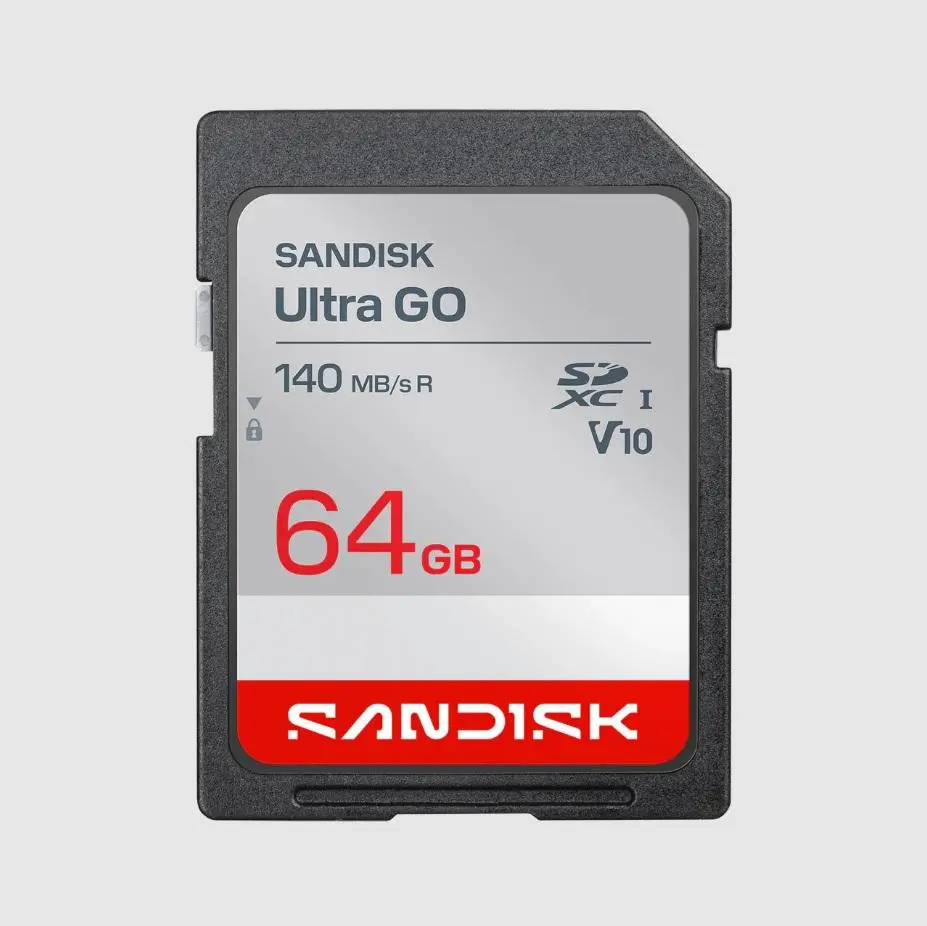 Card de memorie SANDISK Ultra GO SDHC și SDXC UHS-I 64 GB, Până la 140MB/s