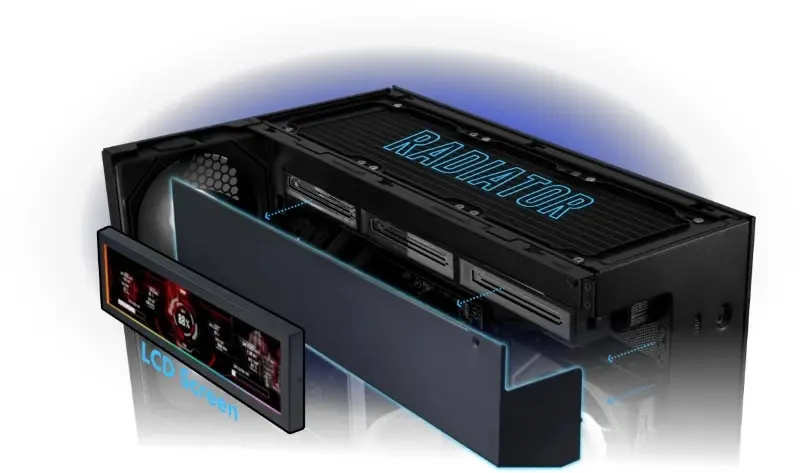 Lian Li кутия Case mATX - O11 Vision-M - Black - image 7