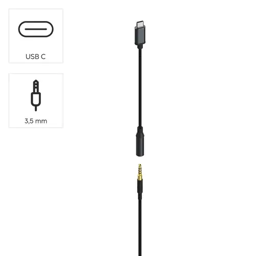 HAMA Слушалки с микрофон „CHS-300“, USB-C / 3.5mm жак, кабел 2 м - 8