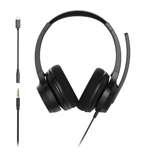 HAMA Слушалки с микрофон „CHS-300“, USB-C / 3.5mm жак, кабел 2 м - 10