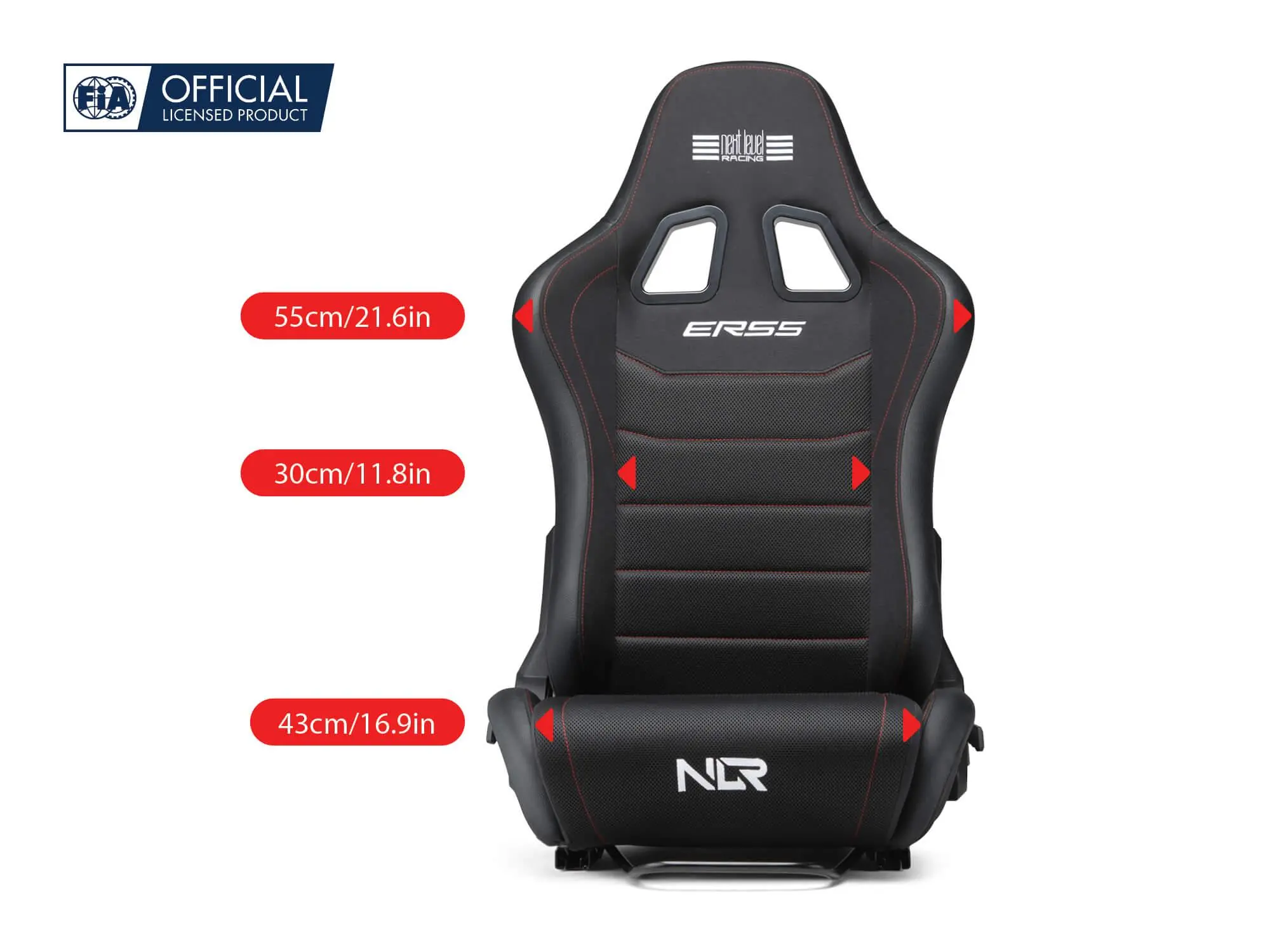Scaun sport pentru simulator Next Level Racing ERS5 Elite Reclining Seat - Fabric & SimAero Mesh Edition - image 6