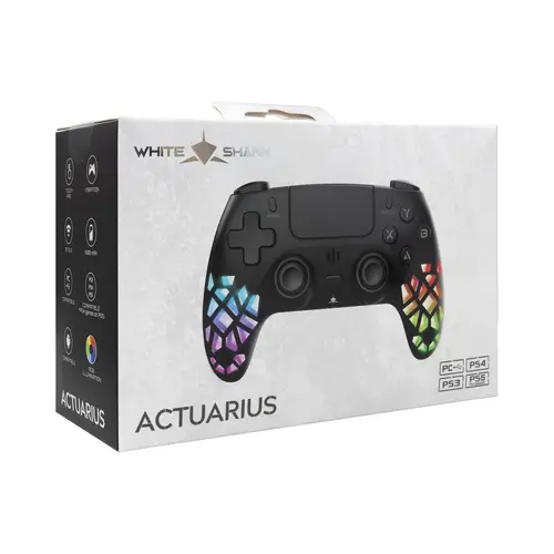 White Shark геймпад Gamepad ACTUARIUS - PS4, Bluetooth 5.3, Vibration - 7