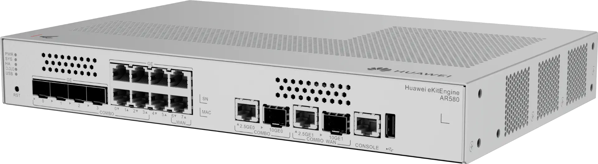Рутер Huawei AR580, 2x1G WAN Combo, 2x1G WAN,1x2.5G WAN, 1x10G SFP+,4x1G LAN,VPN - image 2