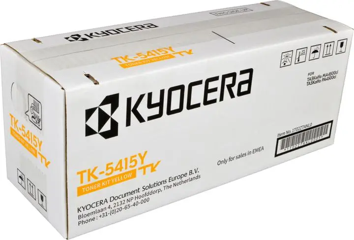 Тонер касета Kyocera TK-5415Y, жълта