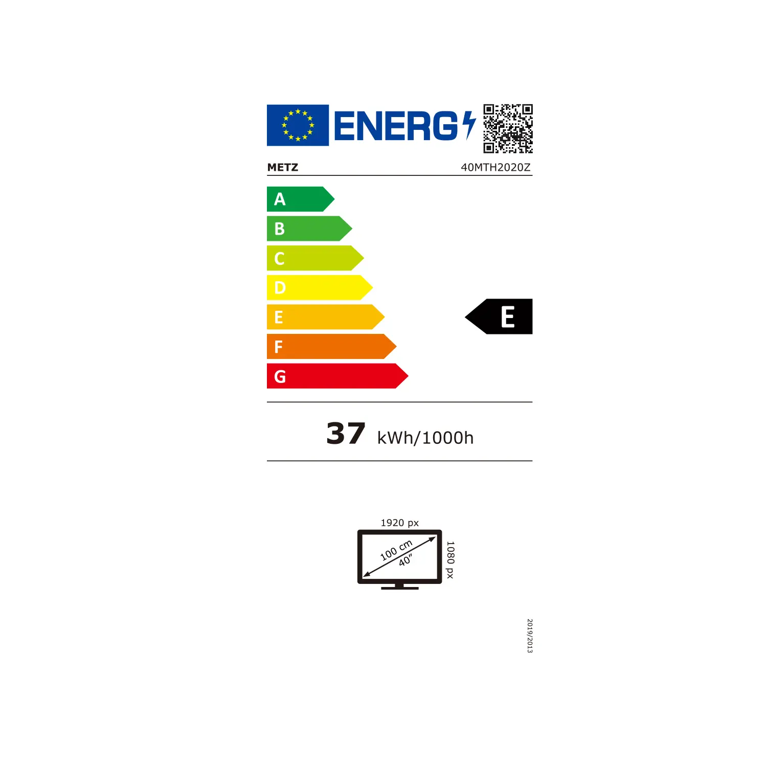 Телевизор METZ 40" 40MTH2020Z FullHD LED, Клас E - image 9