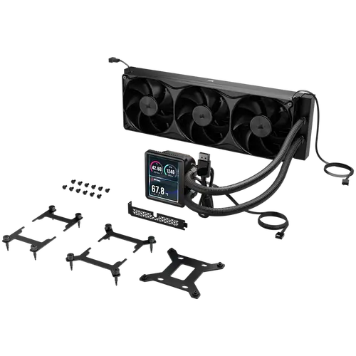 CORSAIR NAUTILUS II 360 RS LCD, 360mm Radiator, Liquid CPU Cooler - 2