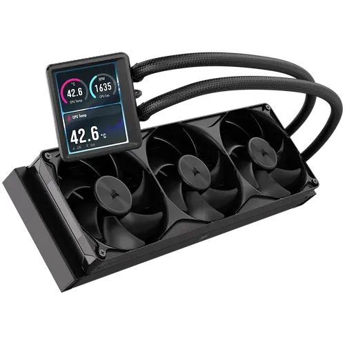 CORSAIR NAUTILUS II 360 RS LCD, 360mm Radiator, Liquid CPU Cooler