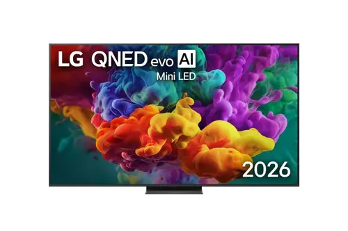 Телевизор, LG 65QNED86B3B, 55" 4K QNED MiniLED Smart TV, 3840x2160, 120Hz Native (VRR 144Hz), DVB-T2/C/S2, alpha 7 AI Processor, HDR10 / HLG, Dolby Vision, webOS 26 ThinQ, VRR/ALLM/HGiG, 4K Super Upscaling, WiFi 5, Bluetooth 5.3, AirPlay 2, LAN, CI, HDMI, AI Sound - 1