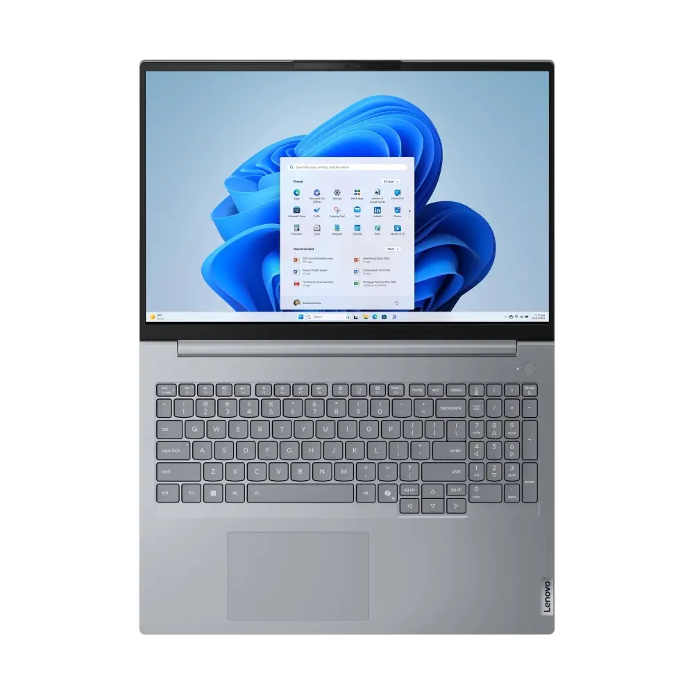 Лаптоп, Lenovo ThinkBook 16 G9 Intel Core 5 210H (up to3.6GHz, 12MB,) 16GB DDR5-5600, 512GB SSD, 16" WUXGA (1920x1200) IPS AG, Intel Graphics, FHD 1080p&IR Cam, Backlit KB, WLAN, BT, FPR, DOS, 3 cell, 3Y Onsite - image 5